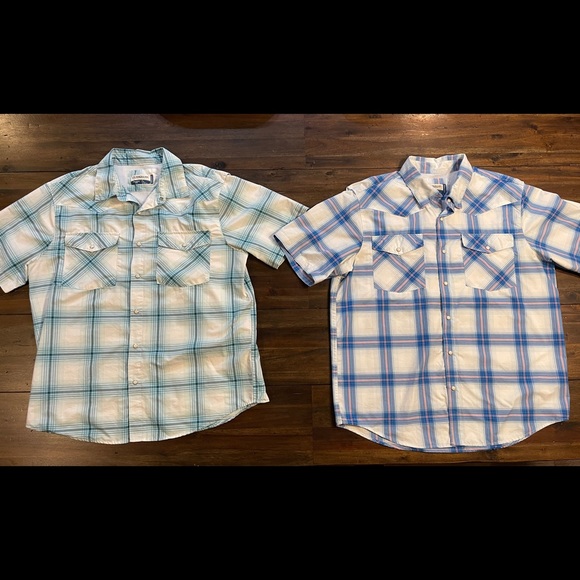 Magellan Pearl Snap Plaid Shirt Bundle 